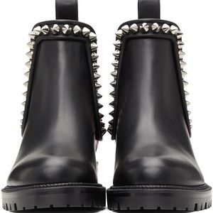 Christian Louboutin Black Capahutta Flat Boots
